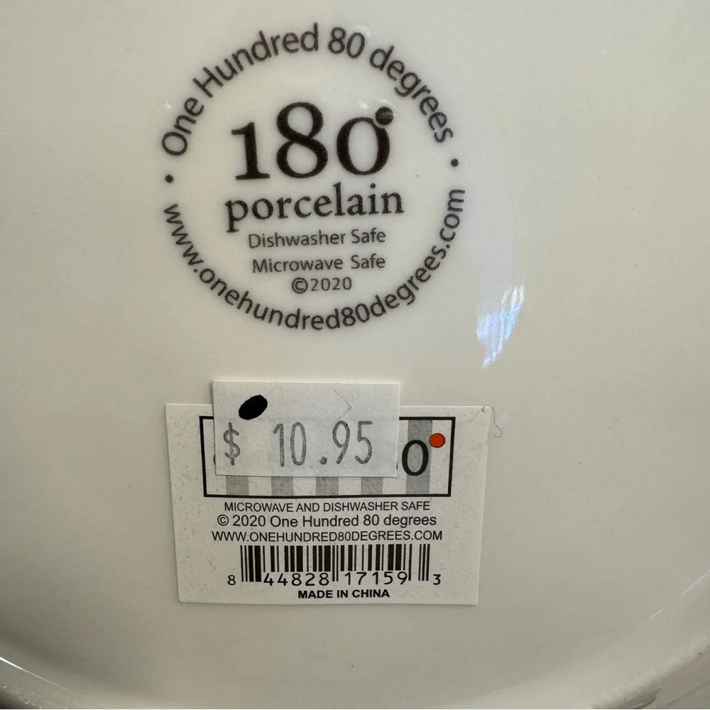 NWT Anthropologie Jay McClellan Studio Dog Plate 180 Degrees Porcelain Plate - Picture 4 of 6